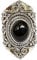 Navya Craft Silberring mit schwarzem Onyxstein | 925 Sterling Silber Handgefertigter Statement-Versprechensring für Frauen | Natürlicher Edelstein Boho Schmuck | Geburtsstein Juli | Geschenk für Sie