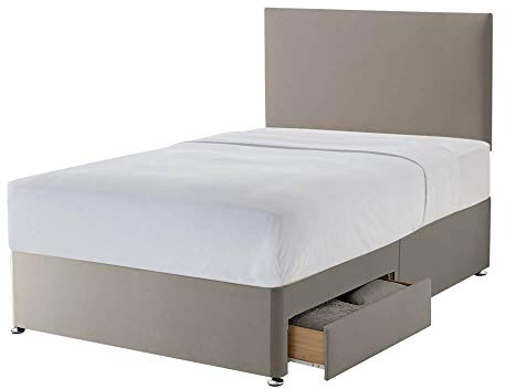 Silentnight Divan, Single 900992090SD0122 Sandstone