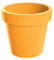 Erhard-Trading Blumentopf Valencia Pflanztopf Übertopf Blumenkübel Kunststoff Curry Ø 13 cm