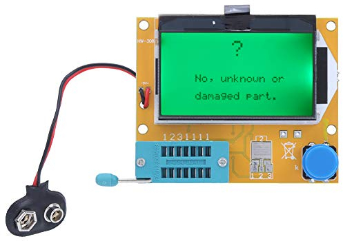 LCR-T4 Meter, Transistorkondensatortester, elektronischer Komponententester, Transistor Tester Dioden Trioden Kapazitanz ESR-Messgerät Automatischer Prüferdetektor