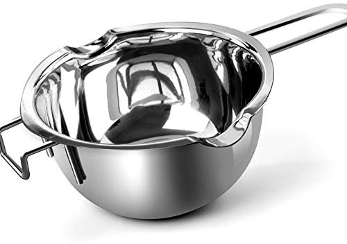 1000ML Double Boiler Large Pot, Stainless Steel Double Boiler Pot for Melting Chocolate, Candy and Candle Making (34oz)…