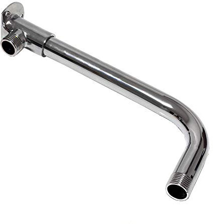 Soytich Wandscheibe und Wandarm in Verschiedene Varianten/länge Zulaufarm Wandanschluss., Form und Länge:Wandscheibe2+Arm 50cm