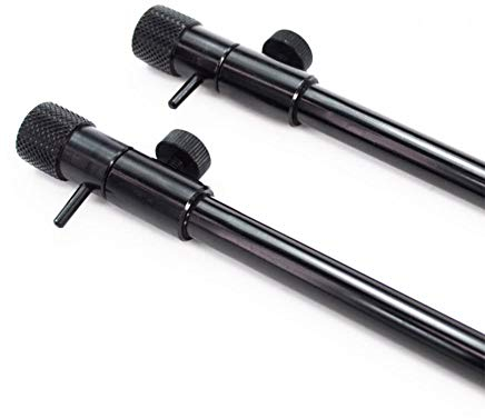 Fishing Bank-Stick Set Angeln - 2 Stück Teleskop Rutenständer 25-40cm Aluminium - für Rutenauflagen Buzzerbars & Mehr