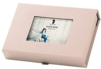 Rössler Papier 14573200581 - Fotobox mit Passepartout, für 13 x 18 cm Bilder, Powder, 203 x 45 x 147 mm, 1 Stück