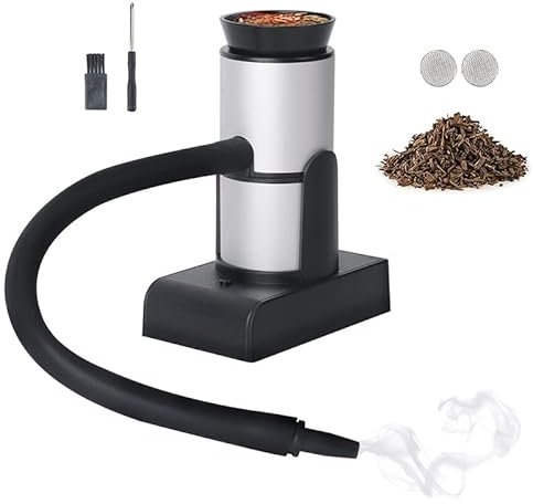 WANGCL Pistolet à Fumer Portable Bois Cocktail Fumeur Poche Nourriture Cuisine infuseur de fumée pour Viande Poisson légumes Soupe Sauces Desserts