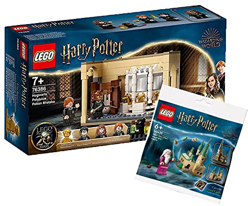 Lego Harry Potter Hogwarts Set: Misslungener Vielsaft-Tran Set zum 20. Jubiläum mit Harry als goldene Minifigur (76386) + Hogwarts Schloss (30435)
