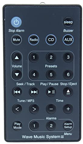 Télécommande de rechange pour Bose Wave Radio Music System III AWRCC1 AWRCC2 AWRCC3
