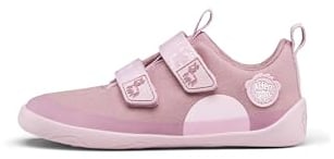 Affenzahn Barfußschuh Baumwolle Lucky Klettverschluss Vegan rutschfest Flexibel Reflektierend für den Sommer in Größe 21-32 Einhorn - Pink