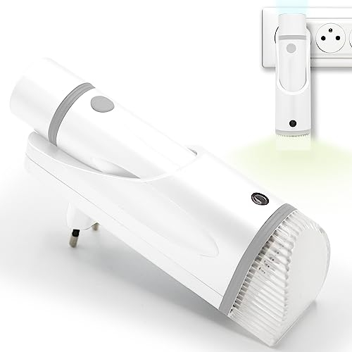 FISHTEC - Batteriebetriebene weiße LED-Taschenlampe/Nachtlicht - Mit Bewegungsmelder und wiederaufladbar durch Induktion - Warmes und Weiches Licht - 5 Stunden Laufzeit - 1,6 Watt Leistung