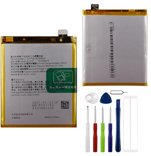 E-YIIVIIL Batería de repuesto BLP741 compatible con Oppo Realme X2 con herramientas