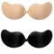 Boolavard Super Sticky Push Up Bras, 2 Pack V Strapless Backless Breast Lift Bras for Women Wedding Dresses Reusable (UK, Cup & Band, D)
