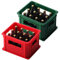 Dollhouse Wine Crate,Miniature Beer Bottle Model, 2PCS Plastic Wine Basket Wine Bottles,2.3x1.9x1.5 inch Miniature Coke Bottle with Bottle Carrier Box for Dollhouse Decor