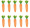 12 Stück Mini Künstliche Karotte Künstliche Ostermöhre Ostern Ornament Schaum Osterkarottenfigur Osterdeko Desktop Gefälschte Karotten klein Orange Möhren zum Basteln Dekoration (Glitzer Orange)