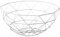 Frutero de Cesta Geométrico de Metal Blanco para Cocina de Ø 35x15 cm (35 cm)