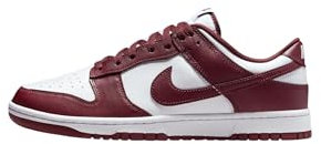 Nike Dunk Low Retro, Sneaker Uomo, White Redwood Gym Red, 43 EU
