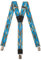 Olata Hosenträger extra starken mit 3 Clips Y-Form, Gedruckt Design - 4cm. Fisch B