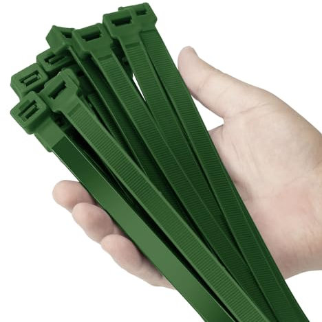 Armpow 30,5 cm lange Kabelbinder, robust, 113,4 kg, ultra-exklusive, starke Kunststoffdrahtbinder, große Kabelbinder, extra lange Kabelbinder, für Innen- und Außenbereich, UV-beständig, 100 Stück