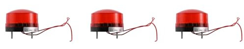 Nemeaii 3X AC 220V Industrial LED Stroboskop Licht Unfall Warnung Lampe Rot LTE-5061 De