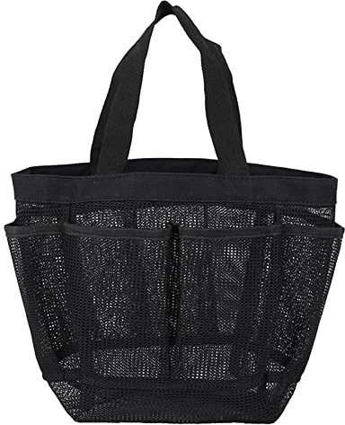 Netz-Duschkorb, tragbar, für Studentenwohnheim, Badezimmer, Duschtasche, Organizer, Tragetasche, 8 Aufbewahrungstaschen, Möwen-Gepäckrollen (BK1, Einheitsgröße)