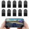 10 Stück Fingerschutz Fingerhülse für Handy Gaming Touchscreen Fingerhülse Schweißfeste Finger-Handschuhe Ultradünn Handy Gaming Fingerhülle Empfindlich Atmungsaktiv Gaming DaumenhüLlen für Mobilgerät