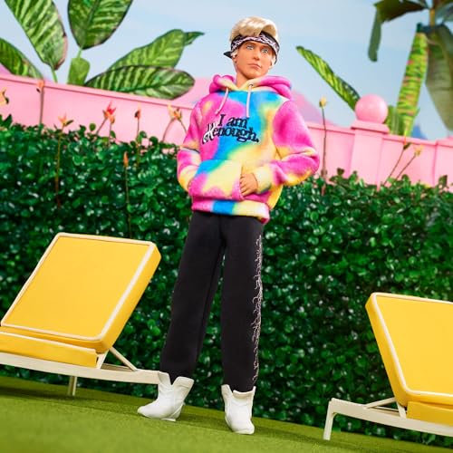 Ken Doll Wearing I Am Kenough Hoodie - Barbie The Movie