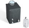 XCZ Whirlpool-Pumpenabdeckung mit transparenter PVC-Oberseite, isoliert mit Polar-Fleece-Stoff, Spa-Pumpen-Winterabdeckung, geeignet für aufblasbare Whirlpool-Heizung, schwarz, nur Abdeckung