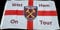 Official compatible with West Ham United On Tour Flag, Official Football Club Merchandise, 152 cm x 91 cm, White and Red