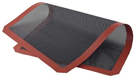 getuse Tapis de cuisson en silicone perforé anti-adhésif 37 x 57 cm pour pain, pizza, biscuits, macarons