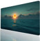 Tapis de Souris xxl 1200x600x3 mm Mer Desk Mat LuneTapis de Bureau Gaming Bords Cousus Design Durable et Imperméable avec Base en Caoutchouc Antidérapante pour Souris Sans Fil Clavier Model-11978