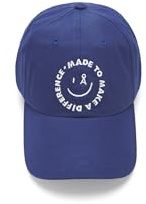 ARMEDANGELS Unisex Kappe aus Bio-Baumwolle YENAAS SMILEY Å Blue Moon