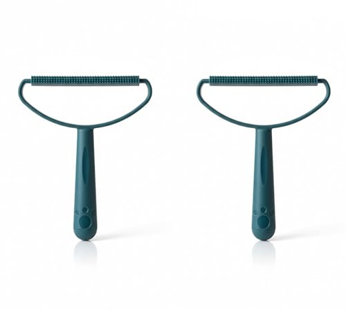 2er Set Fusselbürste Tierhaarentferner Kleiderbürste Wiederverwendbar Fusselrolle Fusselentferner Tierhaar Fussel Bürste Roller Textilbürste