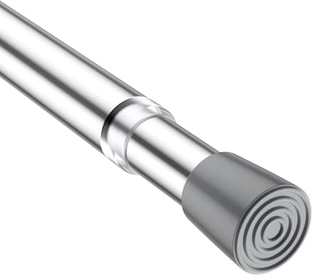 Gardinenstange Ohne Bohren 80-150cm Teleskopstange Silber