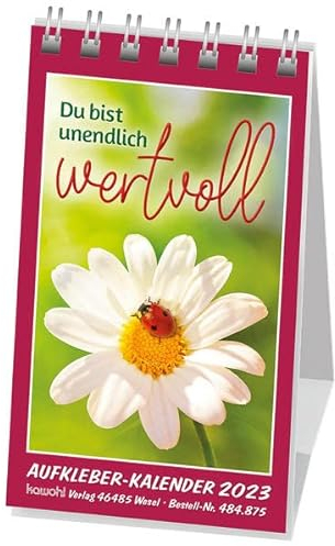 Du bist unendlich wertvoll 2023: Mini-Aufkleber-Kalender