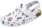 CLINIC DRESS Clog - Clogs Damen bunt weiß Motiv. Schuhe für Krankenschwestern, Ärzte oder Pflegekräfte bunt, Health Care 38