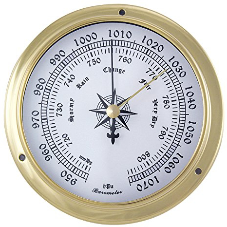 Sea-Club Barometer Nautik Messing Ø=12cm