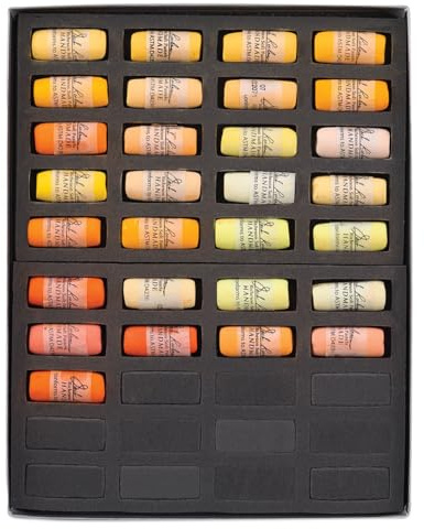 Jack Richeson 422965 Hand Rolled Soft Pastels, Orange