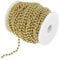 6mm 25m Bead Roll Electroplating Faux Pearl Wire Beads Garland String of Decorative Gold Beads for DIY Wedding Party Decoration 6mm(Gold)