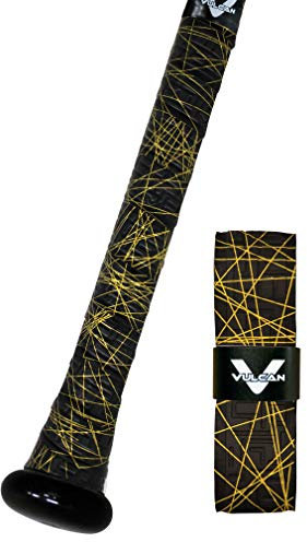 Vulcan | 0.50mm Bat Grip | Baseball/Softball | Gold Lazer