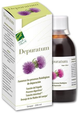 Depuratum® Natürlicher Detox, unterstützt die Gesundheit der Leber und des Verdauungssystems, fördert den Darmtransport und die Flüssigkeitsableitung, ideal für die saisonale Reinigung, 200 ml, 100%