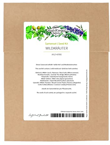 Hierbas silvestres - set de semillas con 7 plantas aromáticas