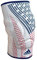adidas Men's Wrestling Reversible Knee Pad (Medium, White/Flag)