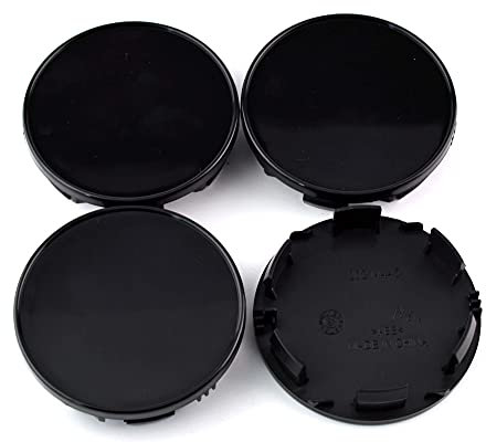 RhinoTuning 4 Stück Radnabenkappen für Nabendeckel OD 84,9 mm ID 78 mm, Schwarz Radnabenabdeckung Geeignet für 2004-2019 Titan Armada Rad, 40342-7S500 Felgendeckel