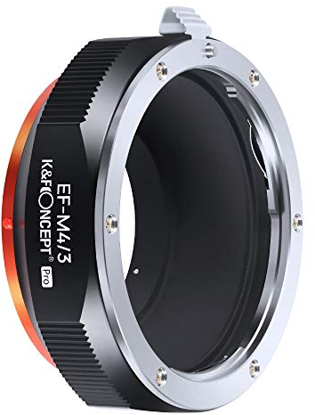 K&F Concept - Adaptador de Lentes, EF/EF-S - M4/3, Compatibles con Objetivos Lentes Canon EF/EF-S y Cuerpos de Cámara M4/3,Cámara Olympus Panasonic Leica