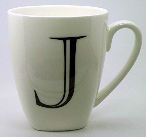 The Plate Collectors Shop J ~ Alphabet Mug ~ Large 14 fl oz(400 ml) Bone China Mug