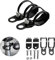 ANKIA 1 Pair Universal Metal Motorcycle Turn Signal Indicator Light Bulb Lamp Mounting Brackets Clamp Holder Support for 30-45mm Front Fork Accessories (Turn Signal Brackets-Black)