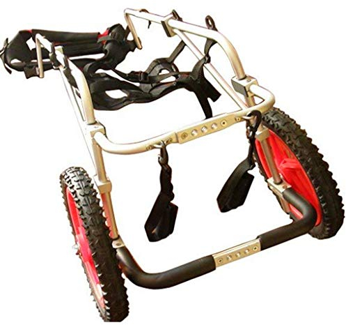 KHUY Hund Rollstuhl, Rollstuhl Hunderollstuhl Hintere Extremitäten Einstellbare Gehhilfe, Großer Hunde Rollstuhl Hund Rollstuhl Einstellbare Gehhilfe Hundegehilfe Rollwagen (Size : XL B)