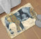 LNXSESN Fußmatte Vintage Elefant Beige Schmutzfangmatte Polyester Fußmatte Außen Verdicken Fussmatte Aussen rutschfest Fußmatten Dekontamination Türmatte Weich Fußabtreter Teppich 40x60cm