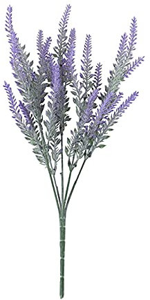 Generic Palme Balkon Bundles gefälschte Kunstblumen gefälschte Lila für Haus Blumen Lavendel künstlich 12 Kunstblumen Grabgestecke Winterhart (Purple, One Size)