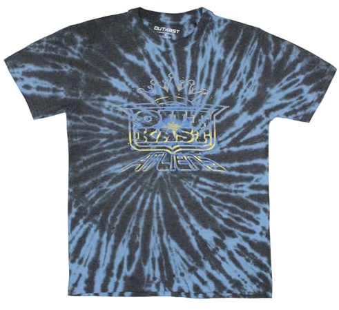 Outkast T Shirt ATLiens Logo Nue Official Unisex Tie Dye Blue
