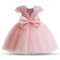 TTYAOVO Bébé Fille Fleur Robes Faire la fête Tutu Princesse Robe Taille (90) 12-24 Mois 07 Rose-T